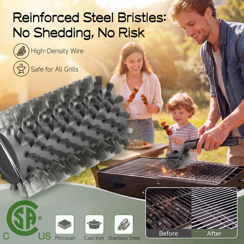 Drayvorx 2-in-1 Cordless Electric Grill Brush