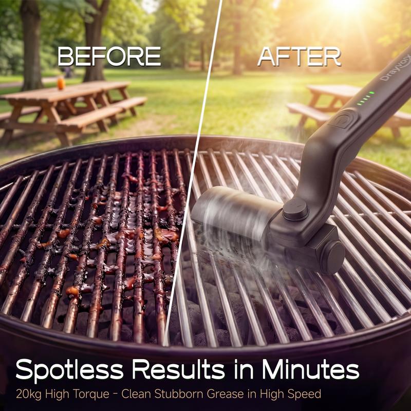 Drayvorx 2-in-1 Cordless Electric Grill Brush