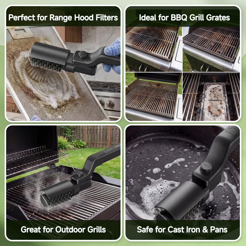 Drayvorx 2-in-1 Cordless Electric Grill Brush